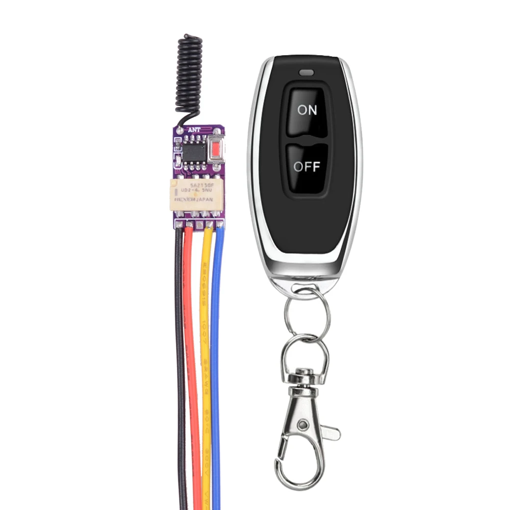 3.7V 5v 6v 7.4V 9v 12v Power savingmini Size Relay Contact RF Wireless Switches Smart Home Small Mini Remote Control
