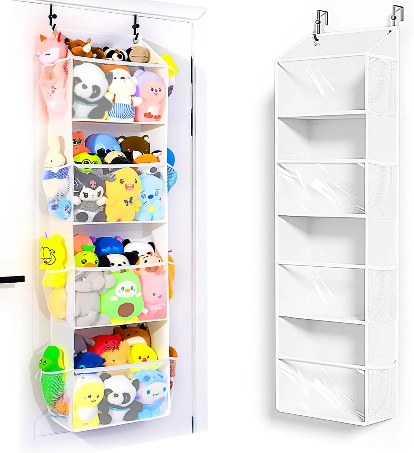

Over the Door Stuffed Animal Storage, Holds Up To 75 lbs, Easy View Over The Door Storage, Versatile For Stuffed Animal,