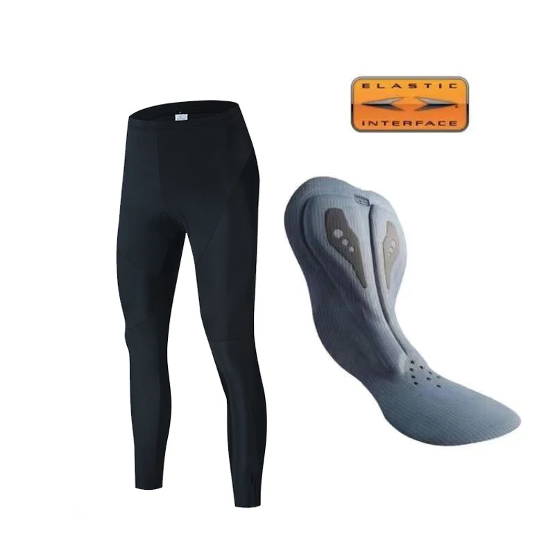 Italienisches Fahrradsitzkissen, Radhose, Sommer und Herbst, schnell trocknend, graues Gel-Pad, Fahrrad-Trägerhose, hochwertige, atmungsaktive lange Strumpfhose