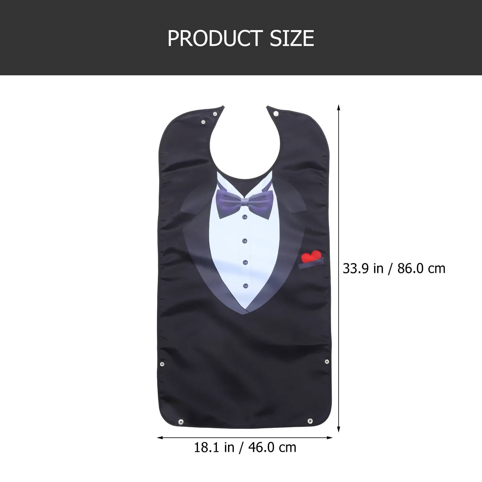 

Long Adult Eating Adjustable Waterproof Reusable Elderly Care Bib For Seniors Washable Feeding Apron Durable Senior Adult