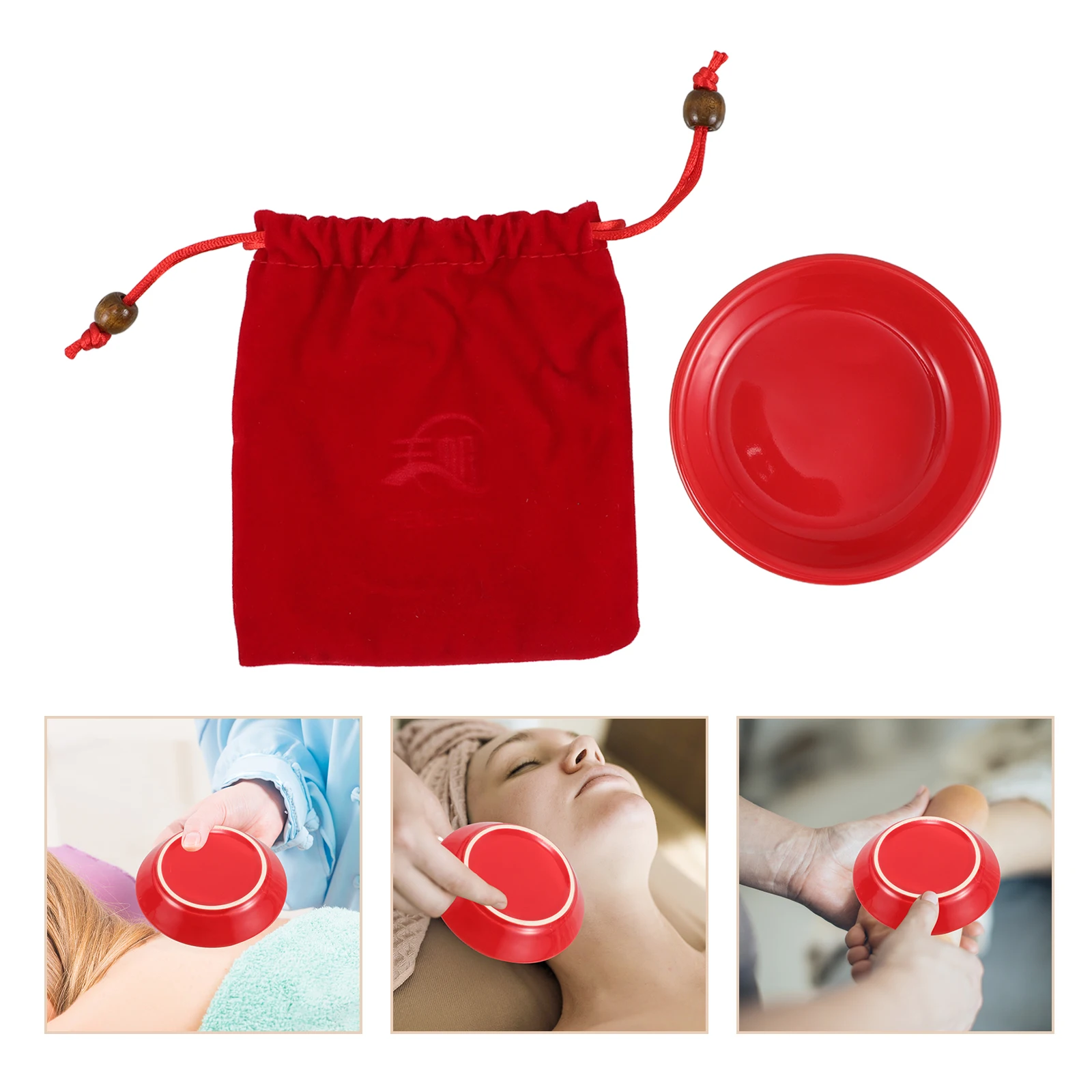 

1 Set Muscle Scraping Tool Gua Sha Ceramic Dish Leg Back Abdomen Massage Aid Portable Body Scraping Plate Relief Fatigue Skin