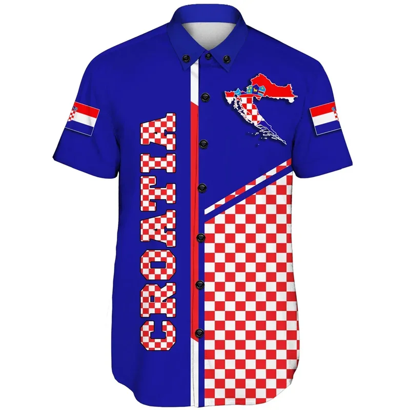 ثلاثية الأبعاد مطبوعة قمصان هاواي للرجال هايتي كرواتيا العلم معطف الأسلحة قمصان عادية العصرية طفل Ayiti القمم الشارع ملابس حريمي #2