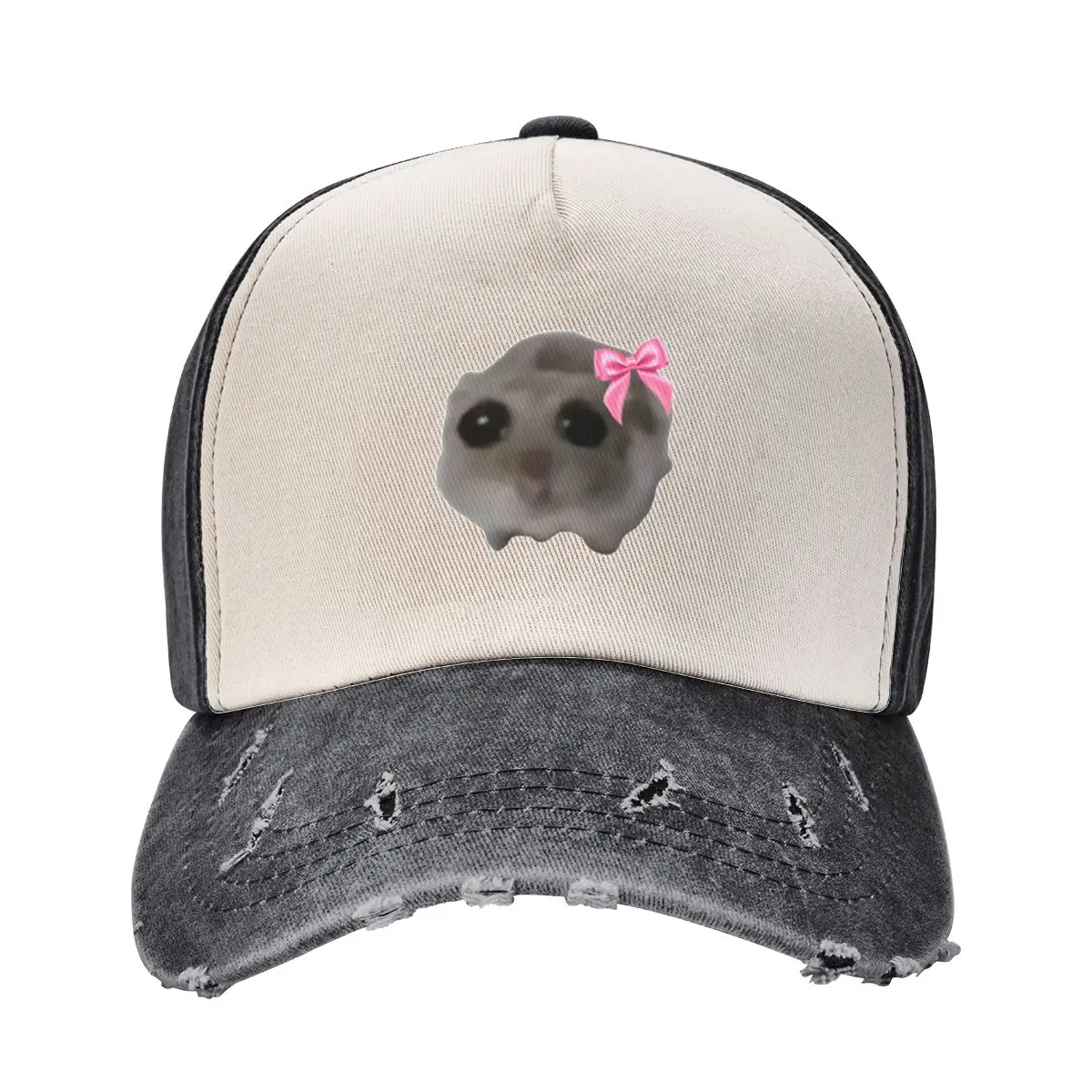 Coquette Sad Hamster Baseball Cap Wild Ball Hat Gentleman Hat New In The Hat custom Women's Hats For The Sun Men's