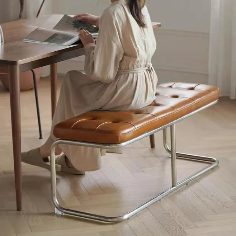Minimalist Hallway Ottoman Bedroom Bed End Stools Light Luxury Entryway Bench Multi-Functional Dining