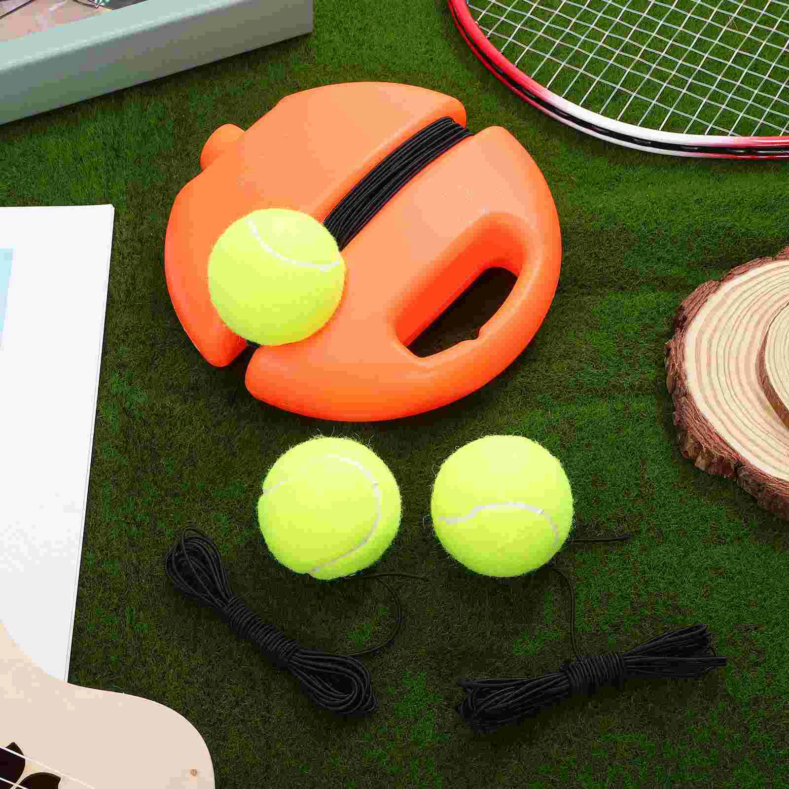 Rebound Base Tennis Self Practice Aid Portable Training Equipment Plastic Solo Trainer Ball