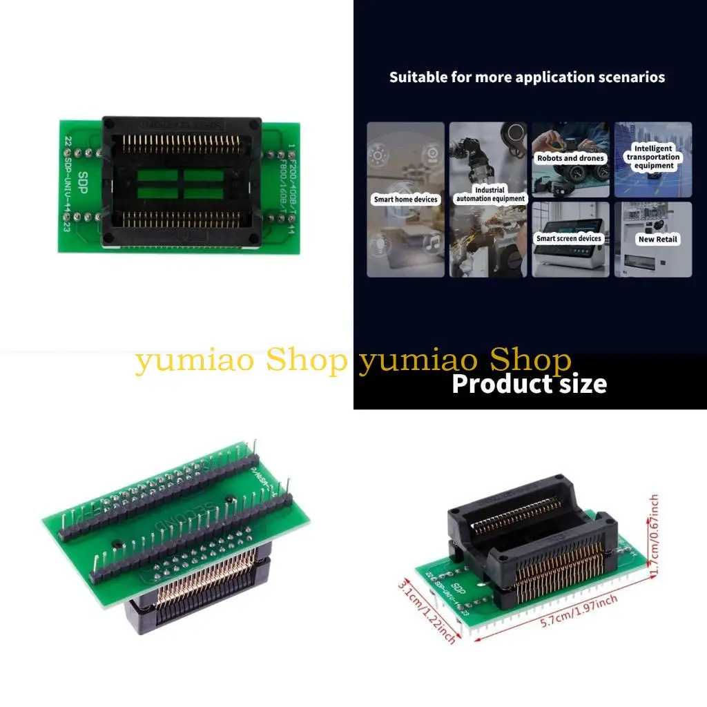 

587B High Compatibility SOP44 to DIP44 IC Adapter for Efficient Testing