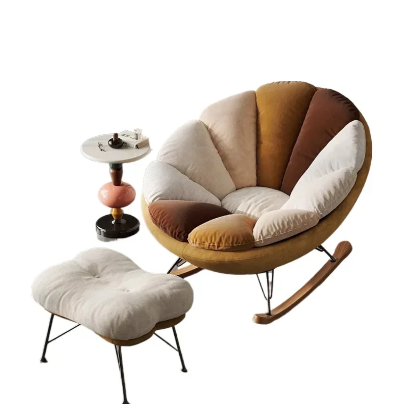 

Sofa chair Sun flower rocking Living room lazy leisure Light luxury recliner