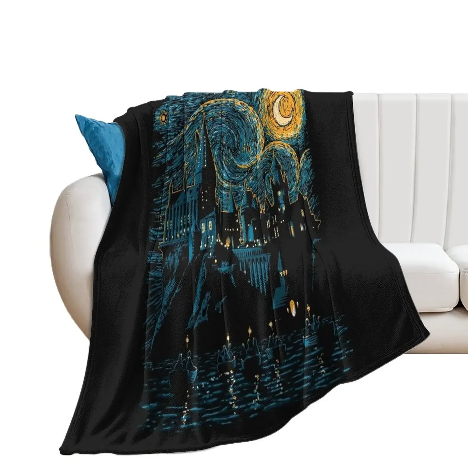 

starry night Throw Blanket Custom Beach Blankets