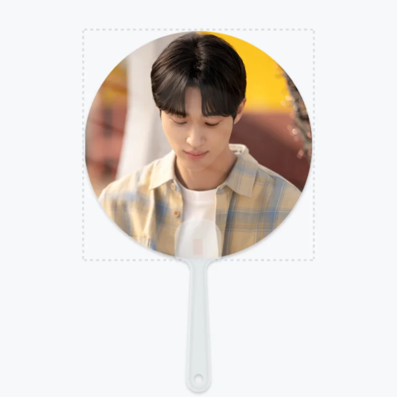 변우석 Byeon Woo-seok Kim Hye Youn HD Poster Korean TV Loverly Runner Drama Stills Photos 18*18cm Plastic Round Fans Can Custom