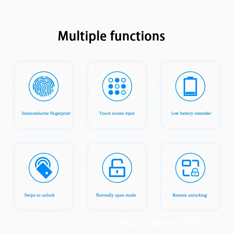 Biometric Fingerprint Door Lock Electronic Smart Lock Tuya App Remote Unlocking Keyless Lock Electronic Door Lock