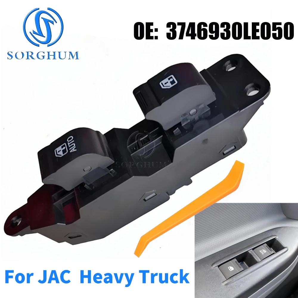 

SORGHUM Lef передний электрический переключатель стеклоподъемника, кнопка управления 3746930LE050 для грузовика JAC Q3 Q6 Q7 JAC HF тяжелого грузовика