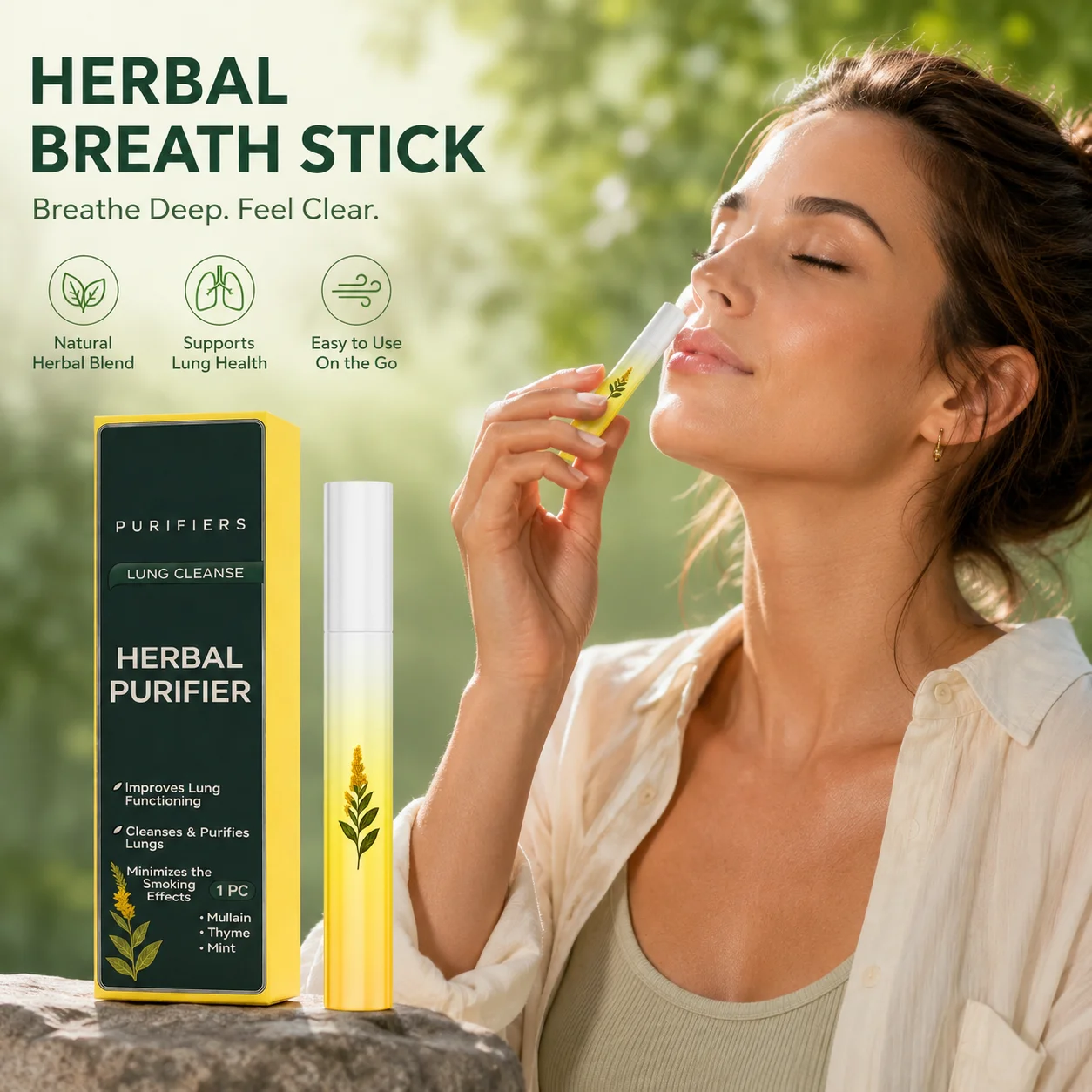 Herbal Diffusion Pen Air Freshening Pen Relaxing Senses Boost Energy Clear Breathing Aromatherapy Diffuser Lung Cleansing Pen