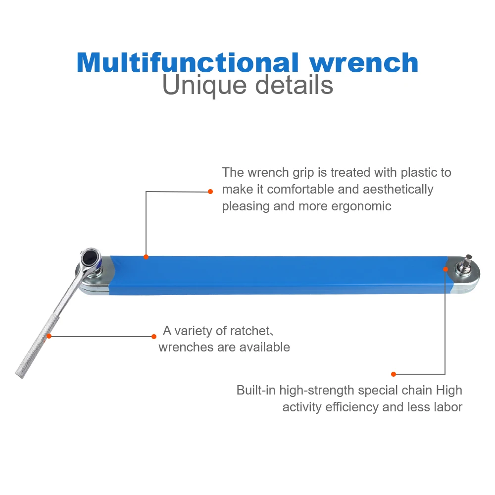 Universal Extension Wrench Ratchet Wrench For Car Vehicle Combination Spanner Multifunctional Auto Replacement Parts