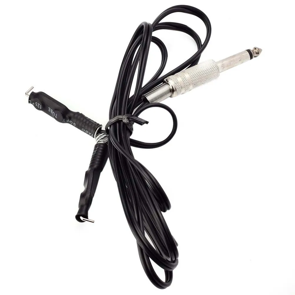 

Black Tattoo Clip Cords Silicone Wire Durable Soft Flexible Fit Any Power Supply Mono Plug Machine General For Tattoo Machines