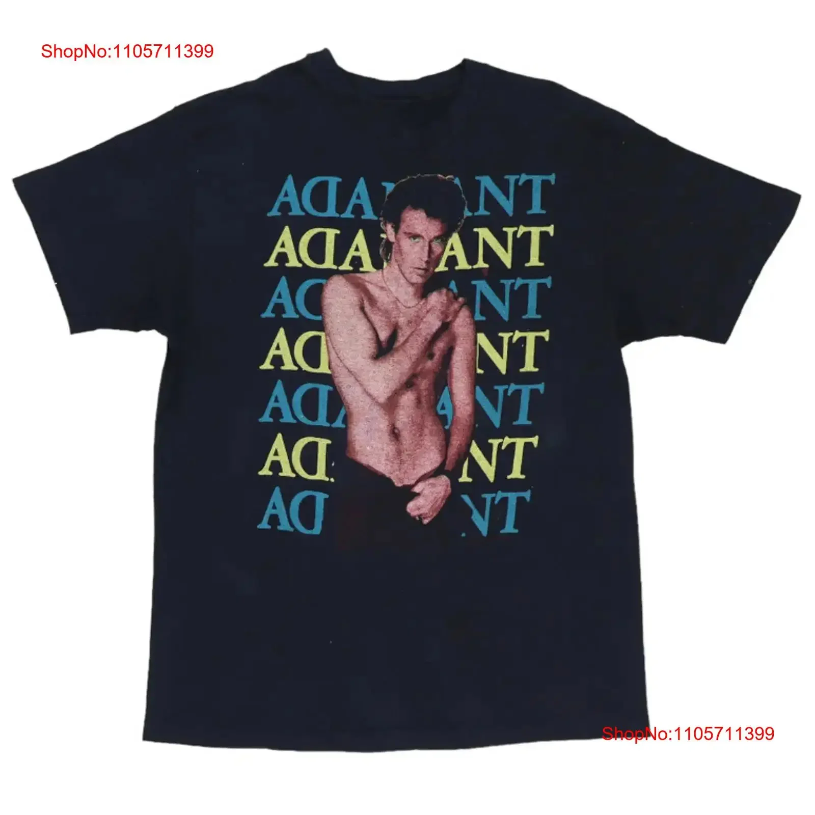 Vintage ADAM ANT Strip Tour 1984 Funny Black T Shirt Full Size long or short sleeves vintage Washed homme Versatile Comfortable