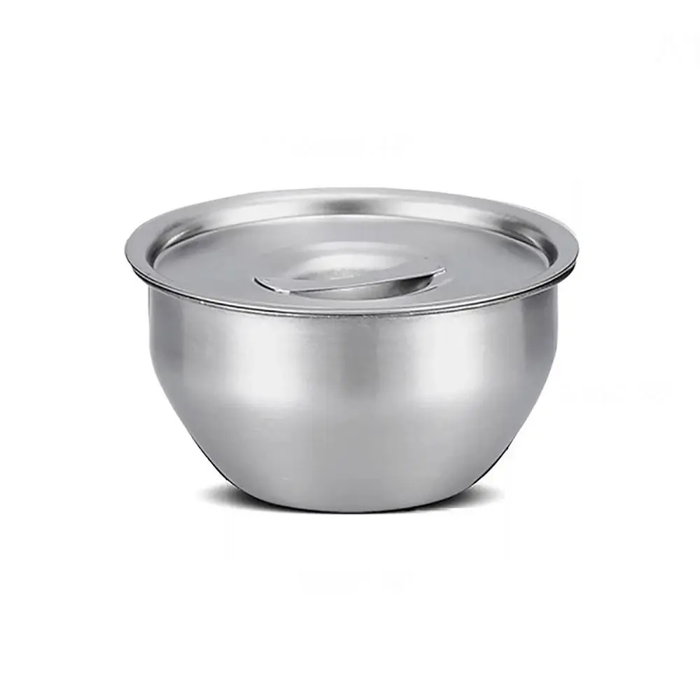 Stainless Steel Rice Bowl With Lid Soup Bowl Steamed Rice Bowl Anti-Scalding Child Small Bowl Korean Cuisine Kitchen Tableware