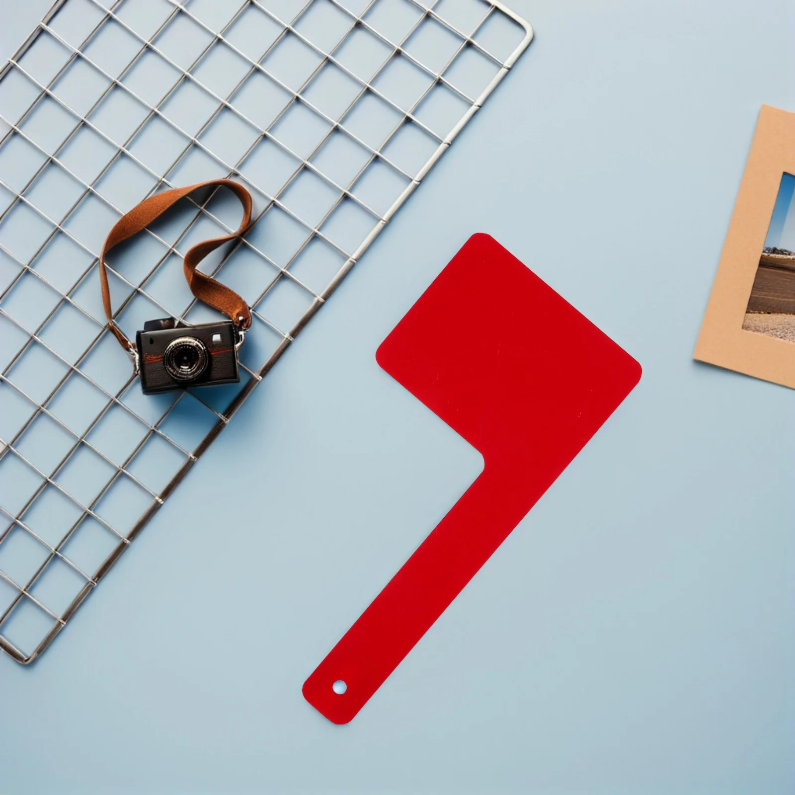 

2Pcs Acrylic Mailbox Flag Durable Rotating Design Red Color Easy Installation Outdoor Post Mount Accessory Red Mailbox Flag