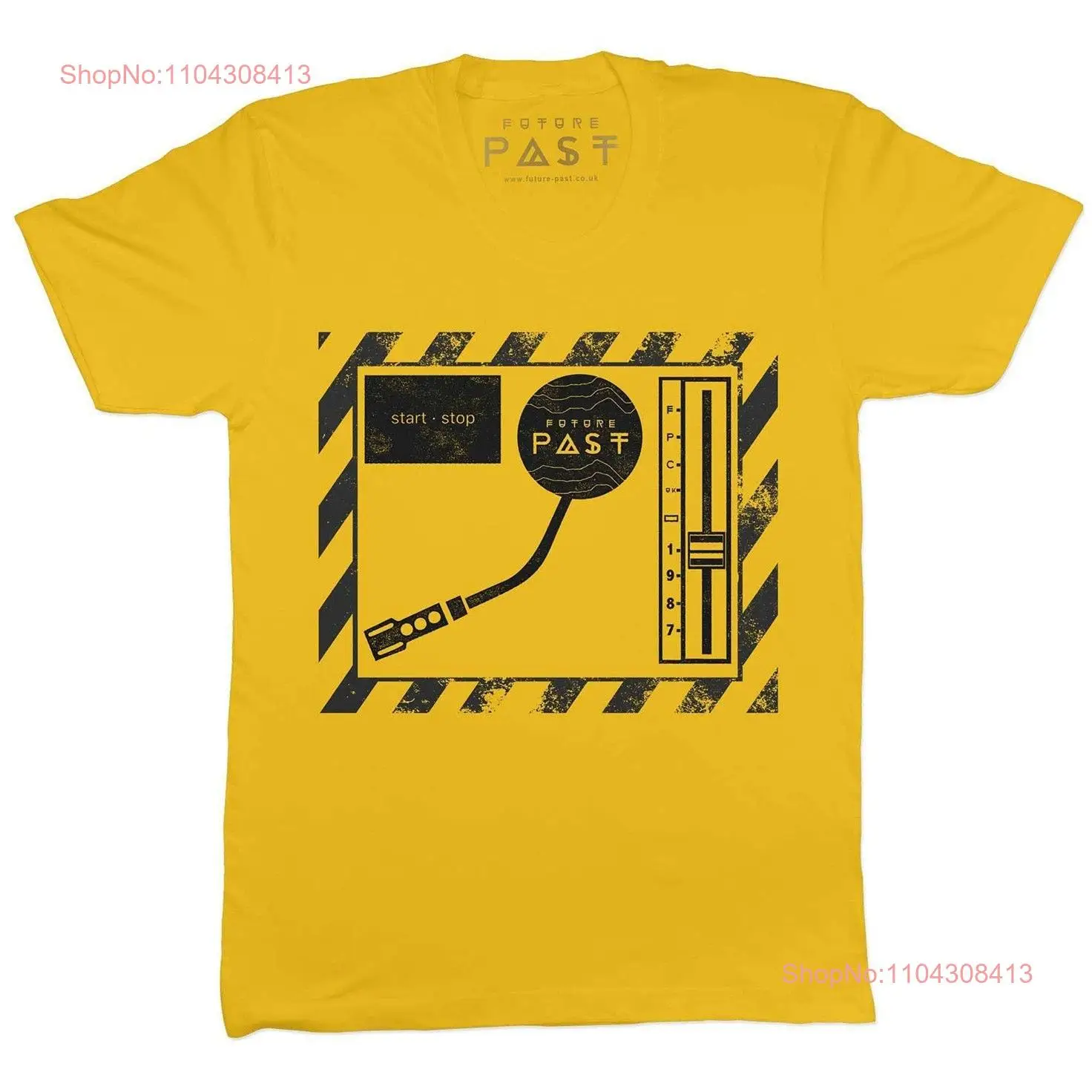 Turntable Elements T Shirt Gold long or short sleeves