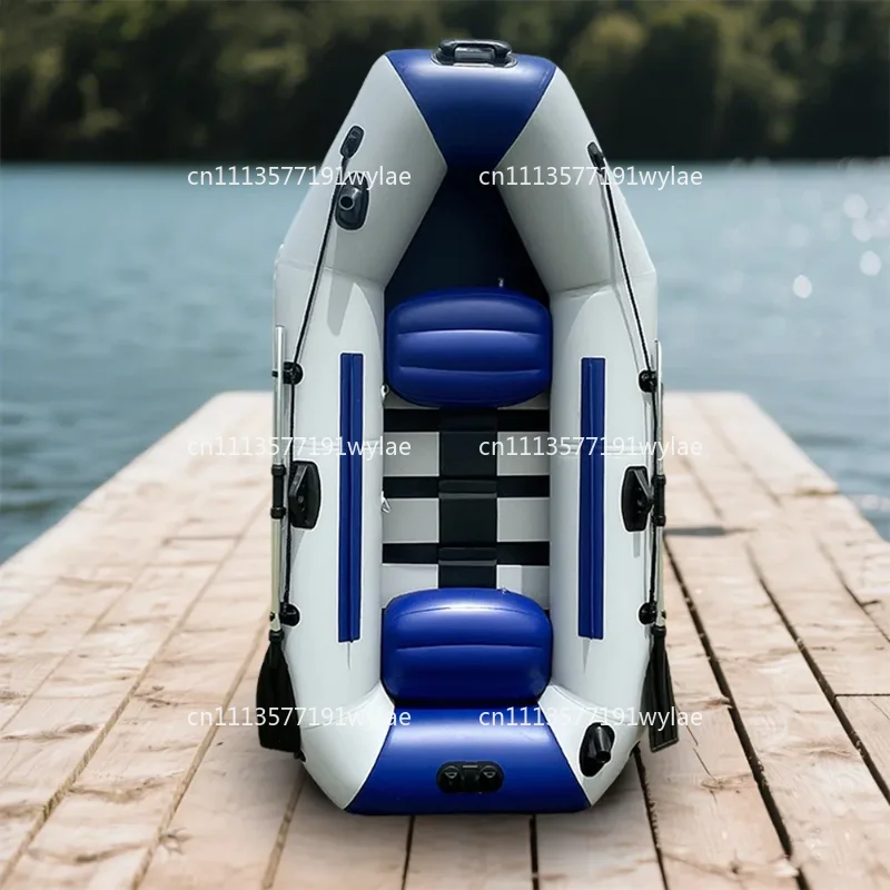 Bote Inflable de Goma, Kayak para 1/2/3 Personas, Mini Bote de Asalto para Pesca, Camping y Actividades al Aire Libre