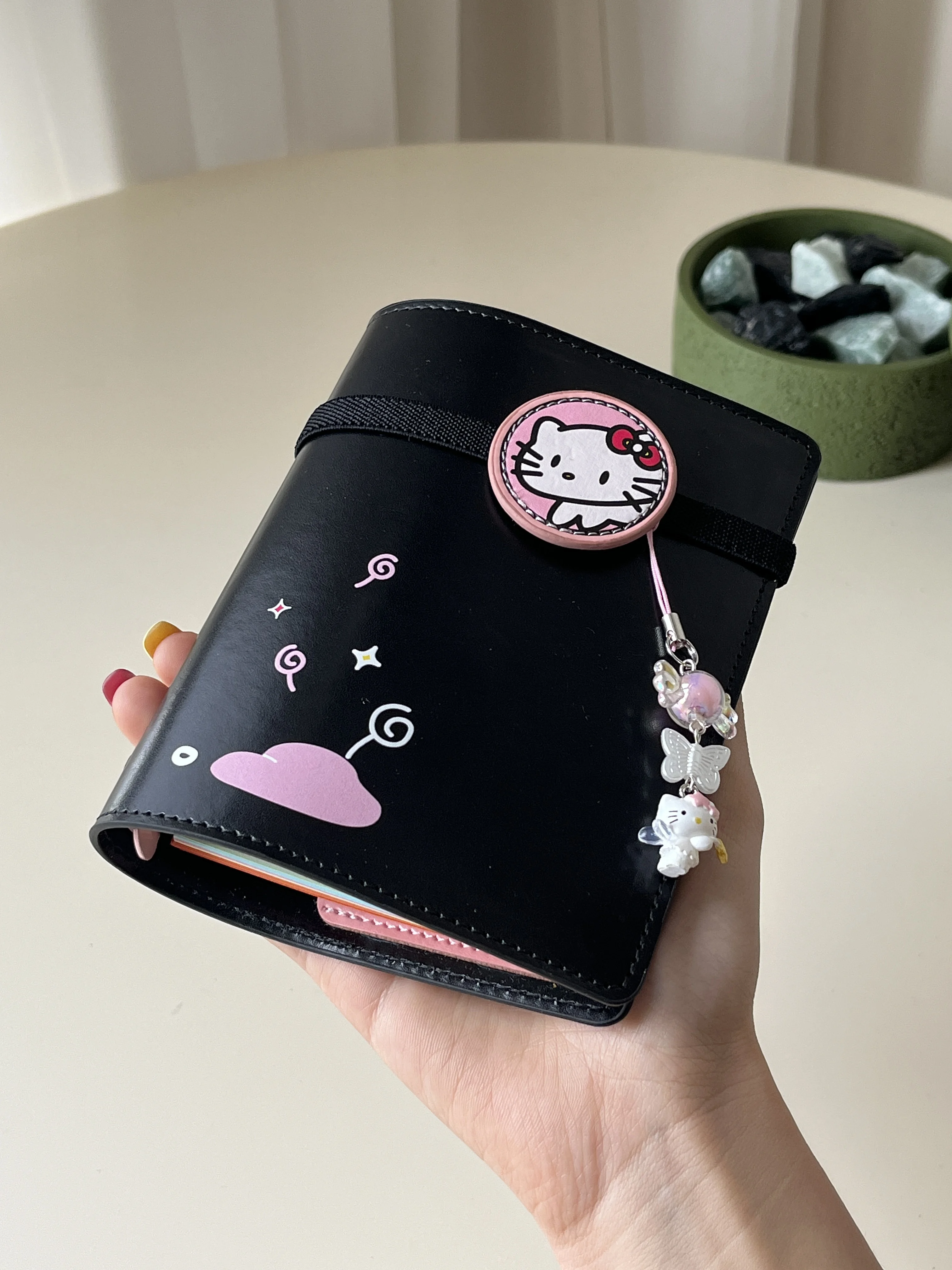 Black Retro Style A7 Notebook Case With No Inner Pages And A Portable Pocket Notebook Suitable For Students' Daily Study