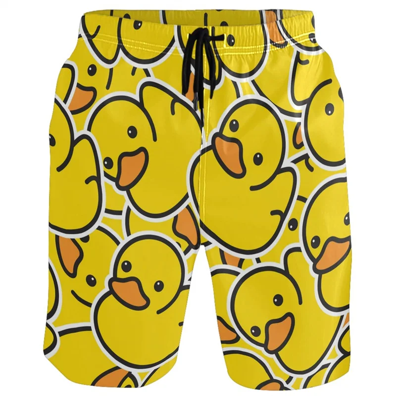 Animal 3d Print Pig Leopard Duck Beach Shorts Men Swim Trunks Sports Surfing Board Shorts Summer Holiday Street Short Pants