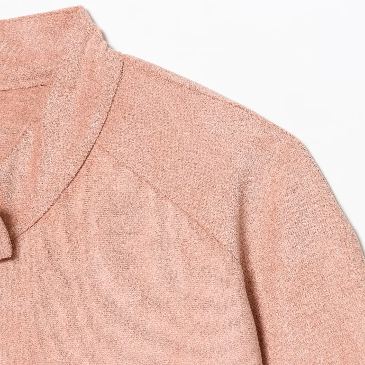 Faionable Pelle scamosciata Jaet Autunno da donna Nuovo colletto alla coreana Design tutto abbinato JNLEAOG Cappotto da donna con cerniera in fibra di poliestere