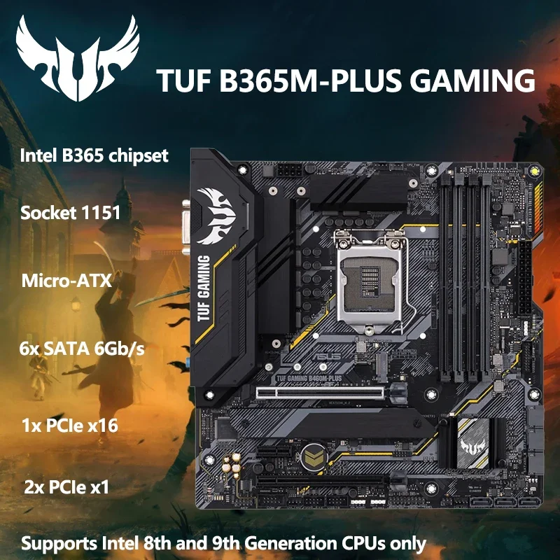 

Материнская плата Asus TUF B365M PLUS Gaming LGA1151 DDR4 HDMI mATX