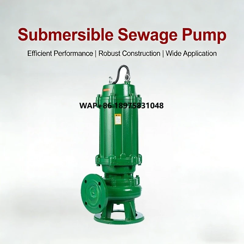 

Submersible mud pump with cutting and grinding function