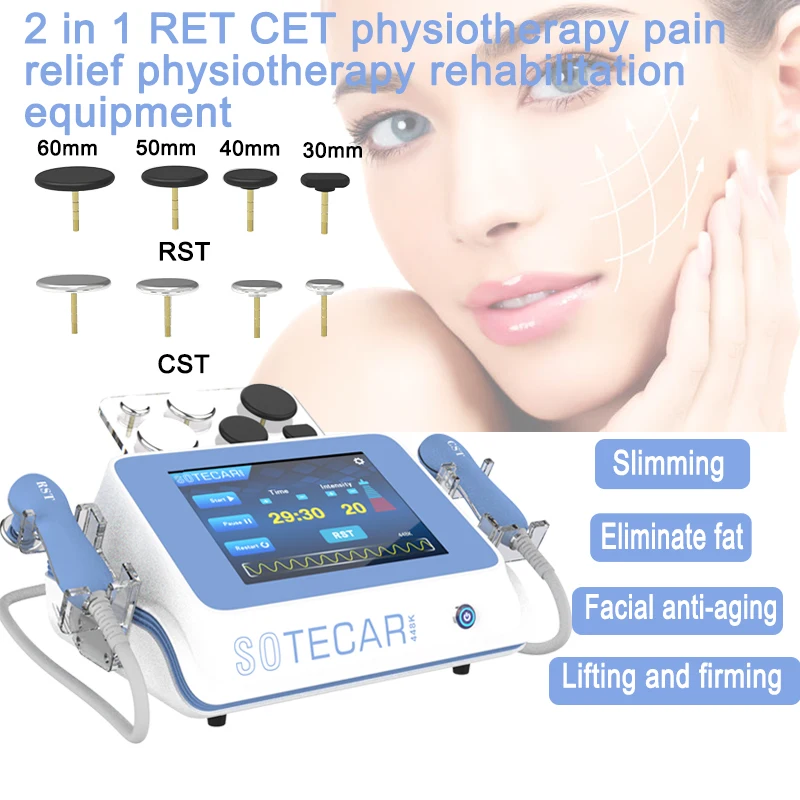 448KHZ Tecar Therapy RET CET Heat Permeable Body Pain Relieving Skin Tightness Cellulitis Removal Therapy Heat Permeable