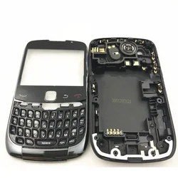 New Full Set Housing for Blackberry Curve 9300 Housing Back Battery Cover Case +Side Button Keypad