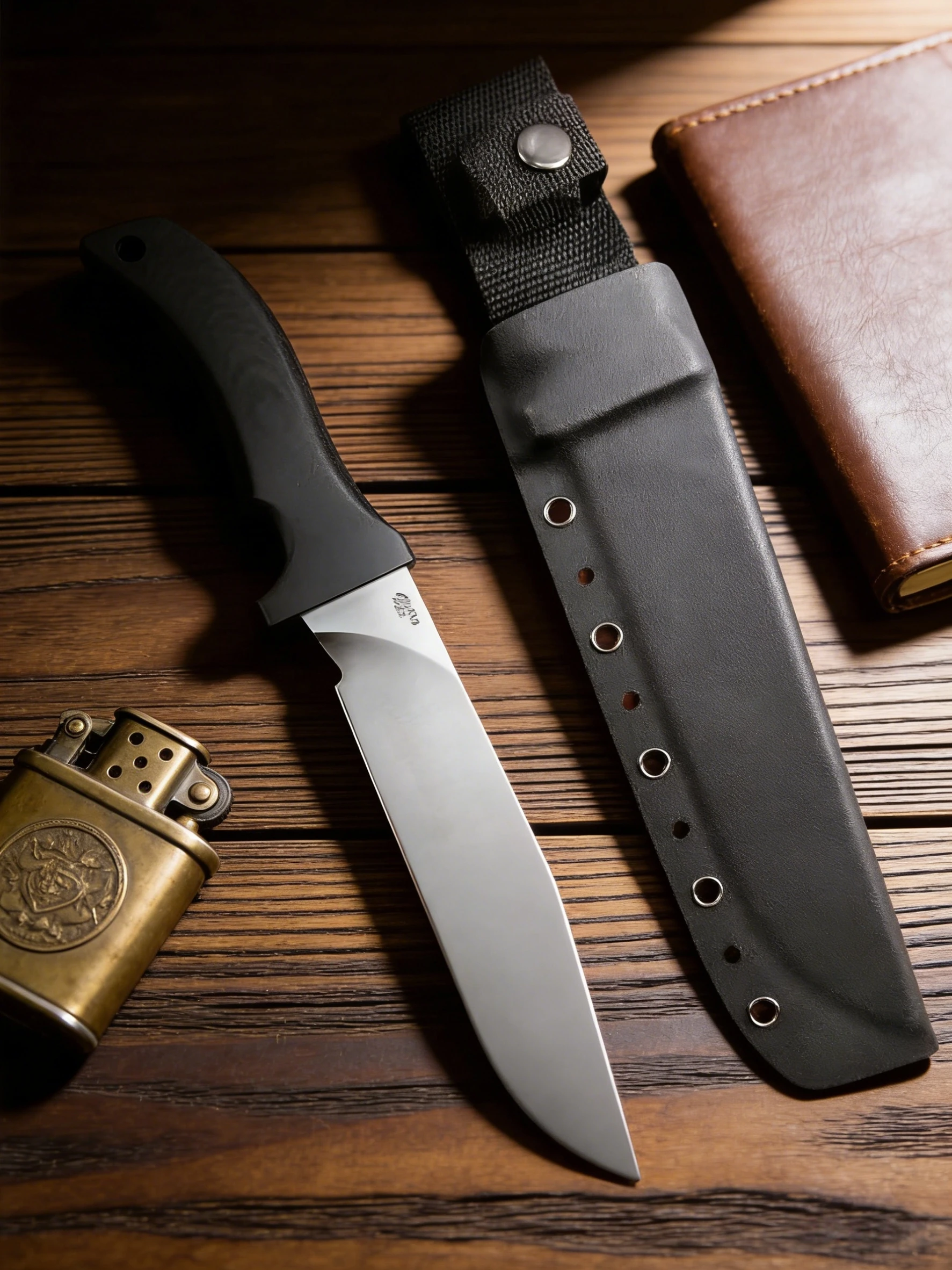 

MadDog - Classic Signature Outdoor Camping Knife, made of A8 steel, equipped with a K sheath, a fishing emergency knife