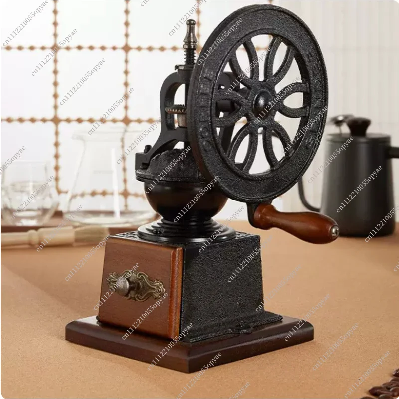Hand-cranked Coffee Machine, Hand-cranked Household Small Retro Bean Grinder, Manual Coffee Bean Grinder Utensils