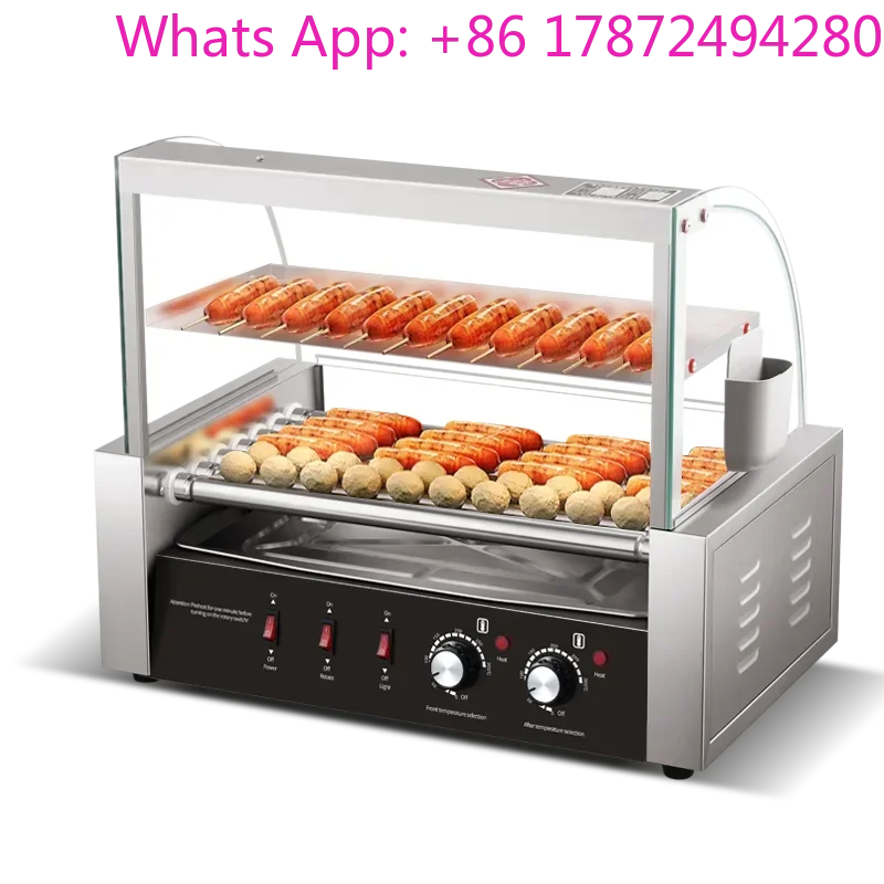 Commercial Hot Dog Machine Hot Dog Rollers for Efficient Sausage Grilling