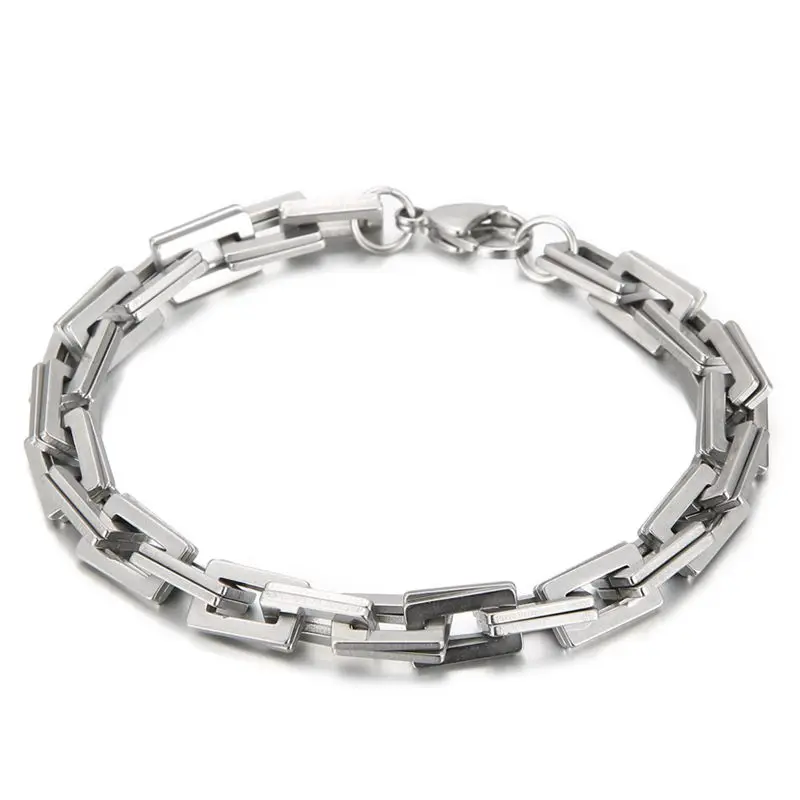 Fashion New Personality Simple Stainless Steel Hip Hop Street Trend Hip Hop Men and Women Bracelet