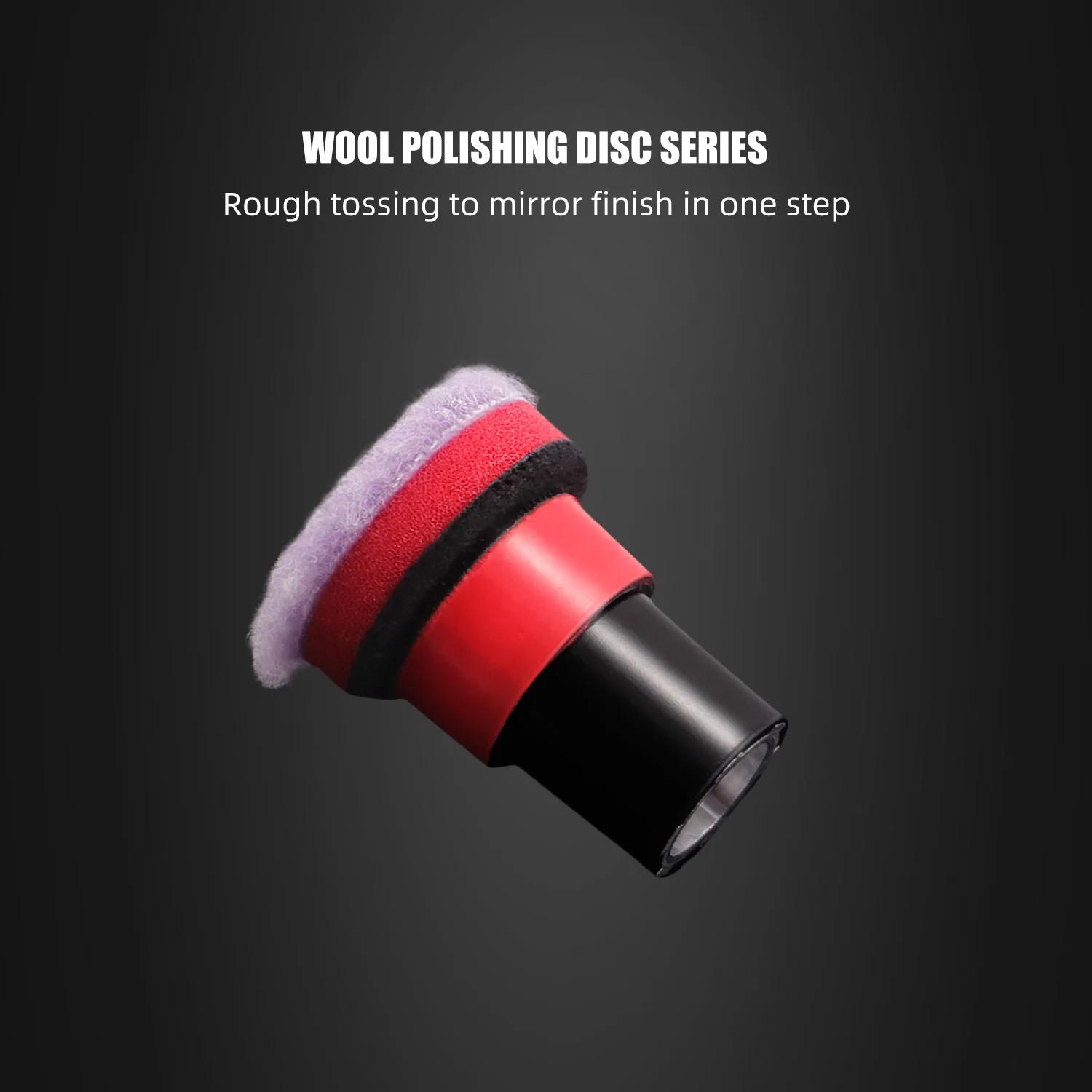 Spta 0.5 polegadas(12.5mm)/1 polegada(38mm)/2 polegadas(50mm)/3 polegadas(75mm) almofada de lã roxa conjunto para polimento e limpeza de detalhamento de carro