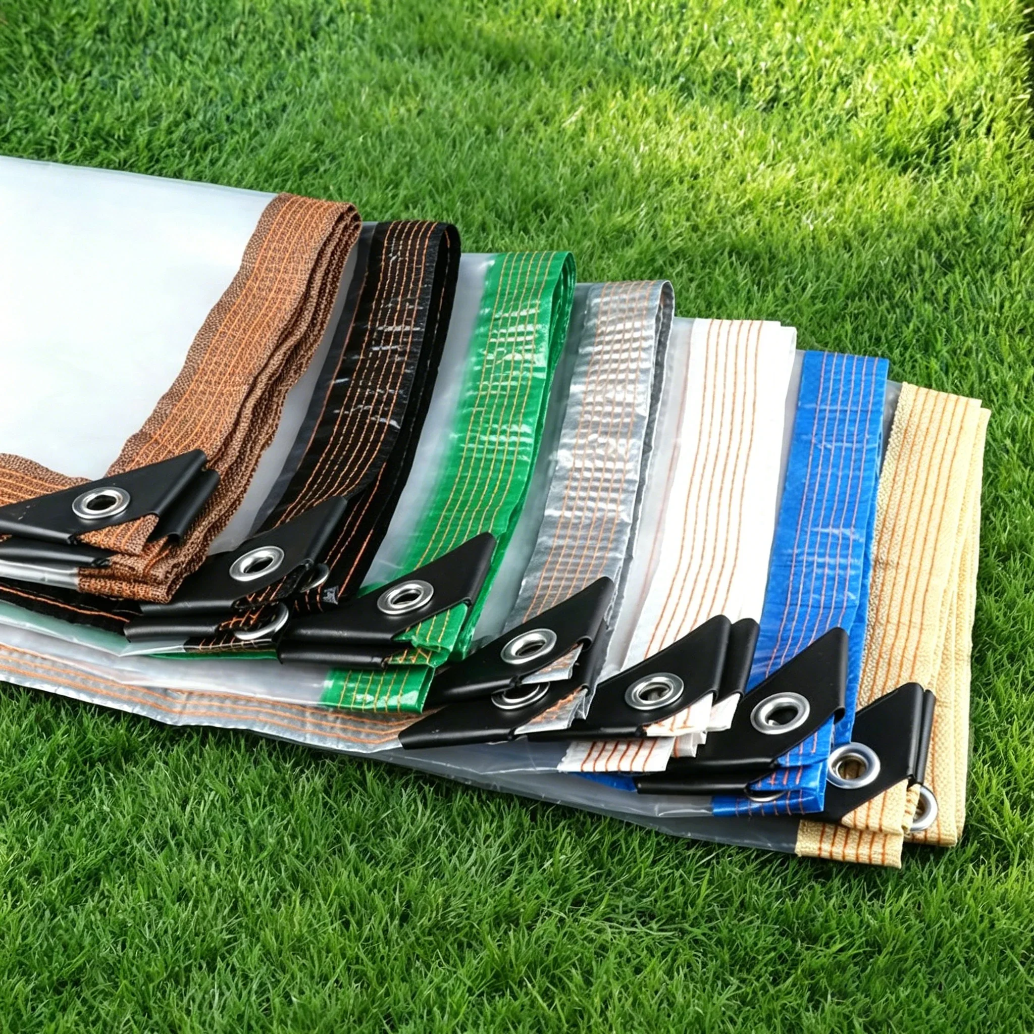 0.14mm PE Outdoor 85% Transparent Tarpaulin Rainproof Film Garden Greenhouse Waterproof Cover Gazebo Balcony Rainproof Cano