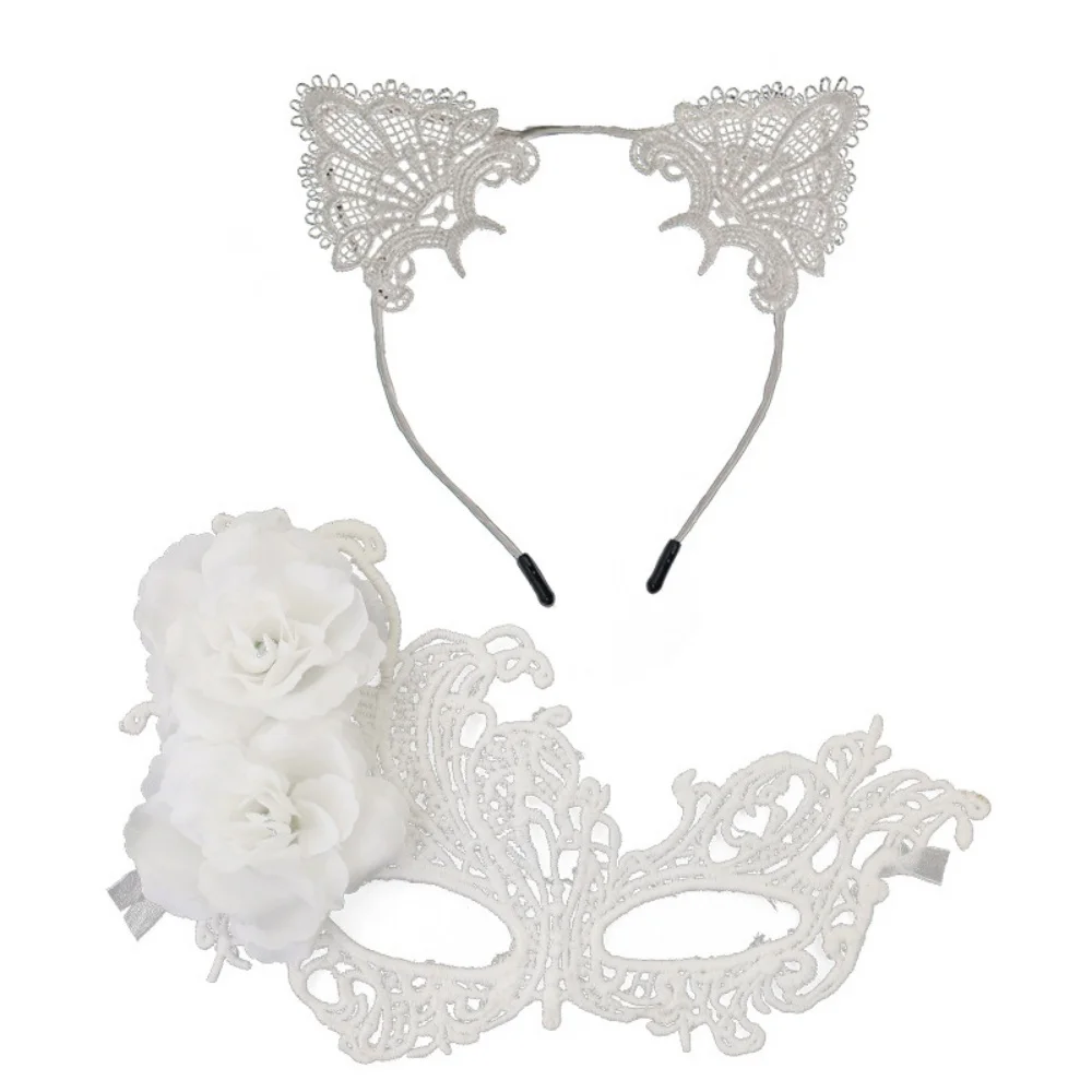 Costume Mask Set Delicate Halloween Party Mask Masquerade Mask Sexy For Dance Costume Event Role Play Contest