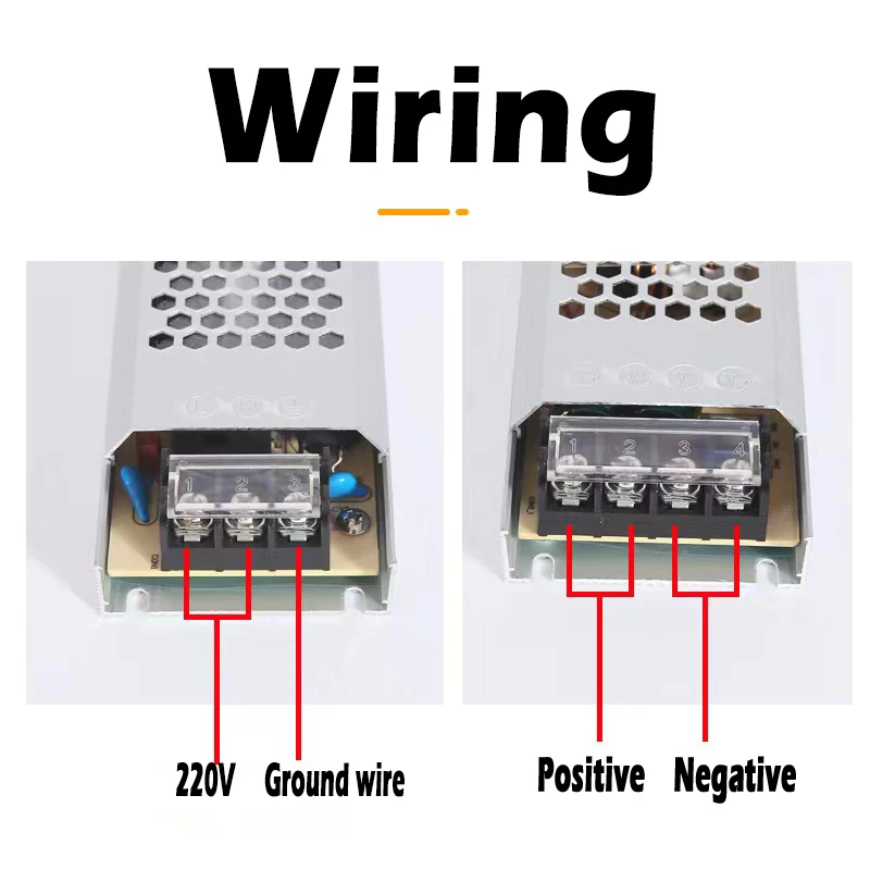 Light Strip Transformer Input AC220V Output DC12V 24V saklar Driver 5A 12A LED Strip cahaya Power Adapter 60W 100W Power Adapter