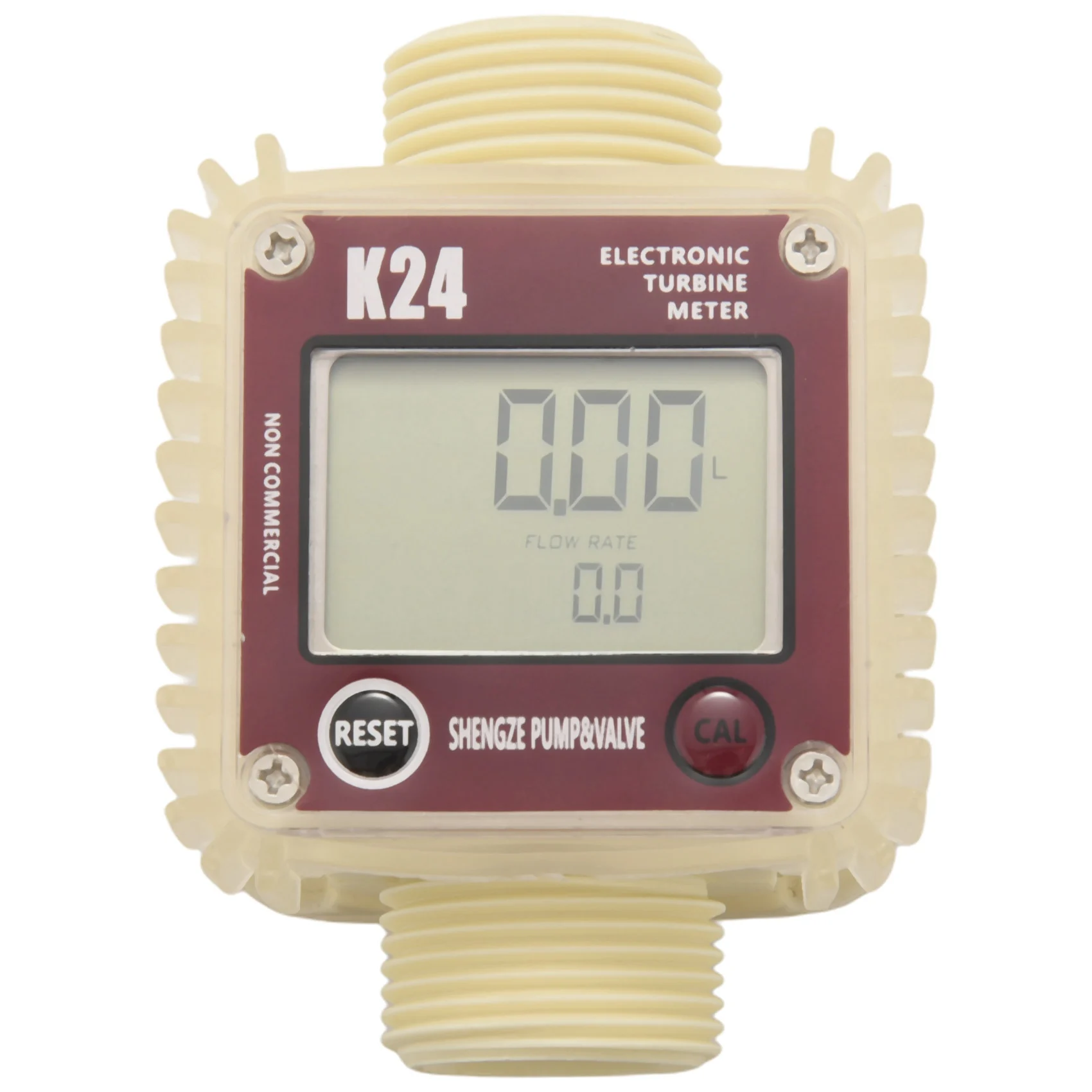 AC88-6X K24 Turbine Digital Oil Fuel Flow Meter Gauge For Chemicals Liquid Water