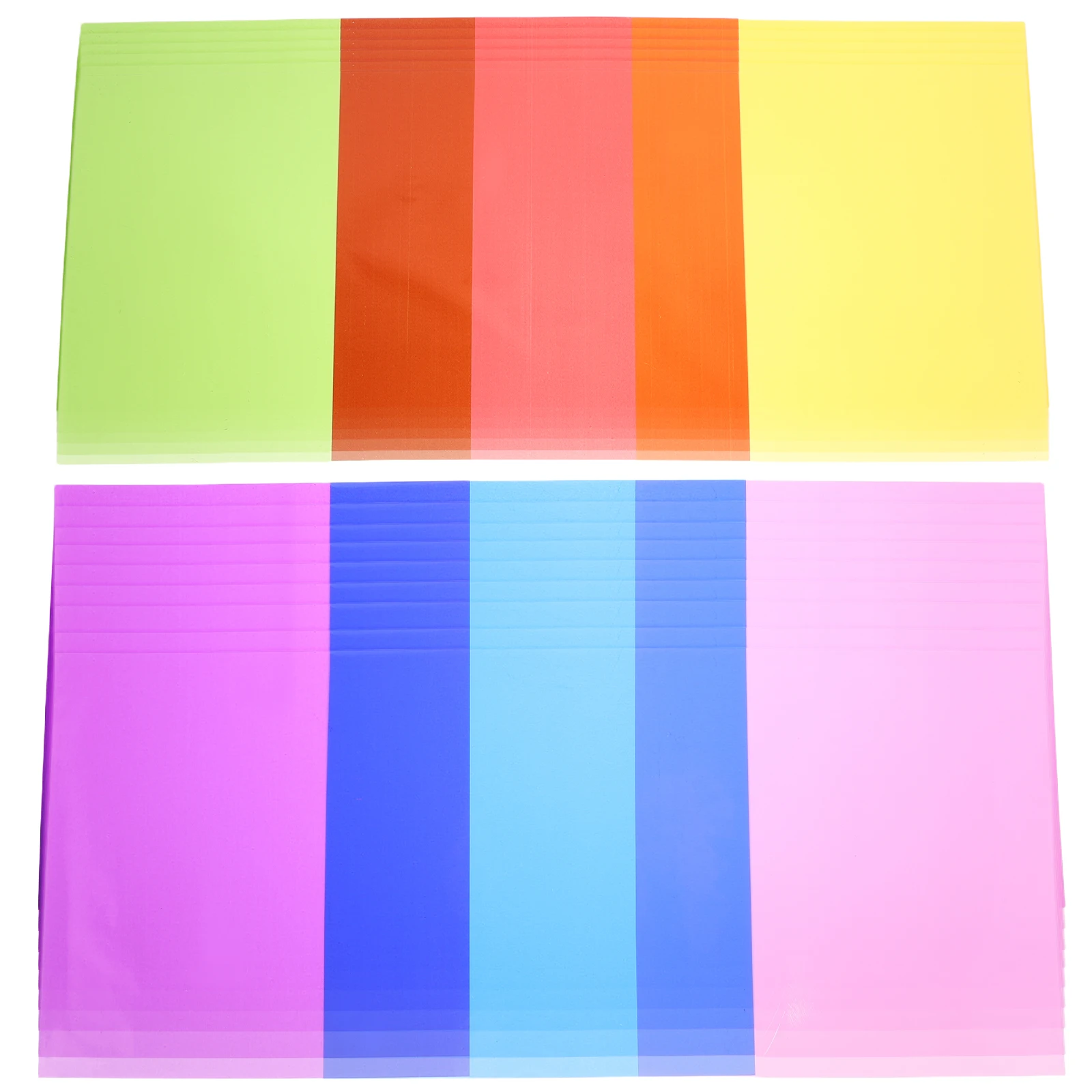

80pcs Colored Glass Film Candy Wrappers Vibrant Colors DIY Decor Cellophane Paper Practical Craft Supplies Packing Sheets