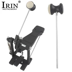 IRIN Bass Drum Pedal Stainless Steel Shaft Felt Head Beater Hammer Mallet Kick Percussion Instrument Accessory Parts Jazz Drum