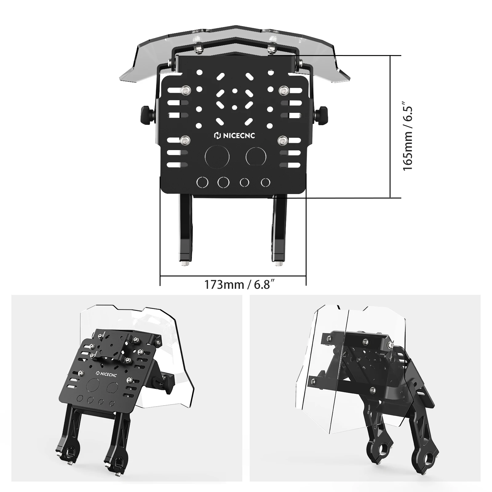 (US Stock) For Honda XR650L XR 650L CR CRF GPS Mount Bracket Mini Fairing Kit For Suzuki DR-Z400 E S SM Yamaha YZ YZF 250 450