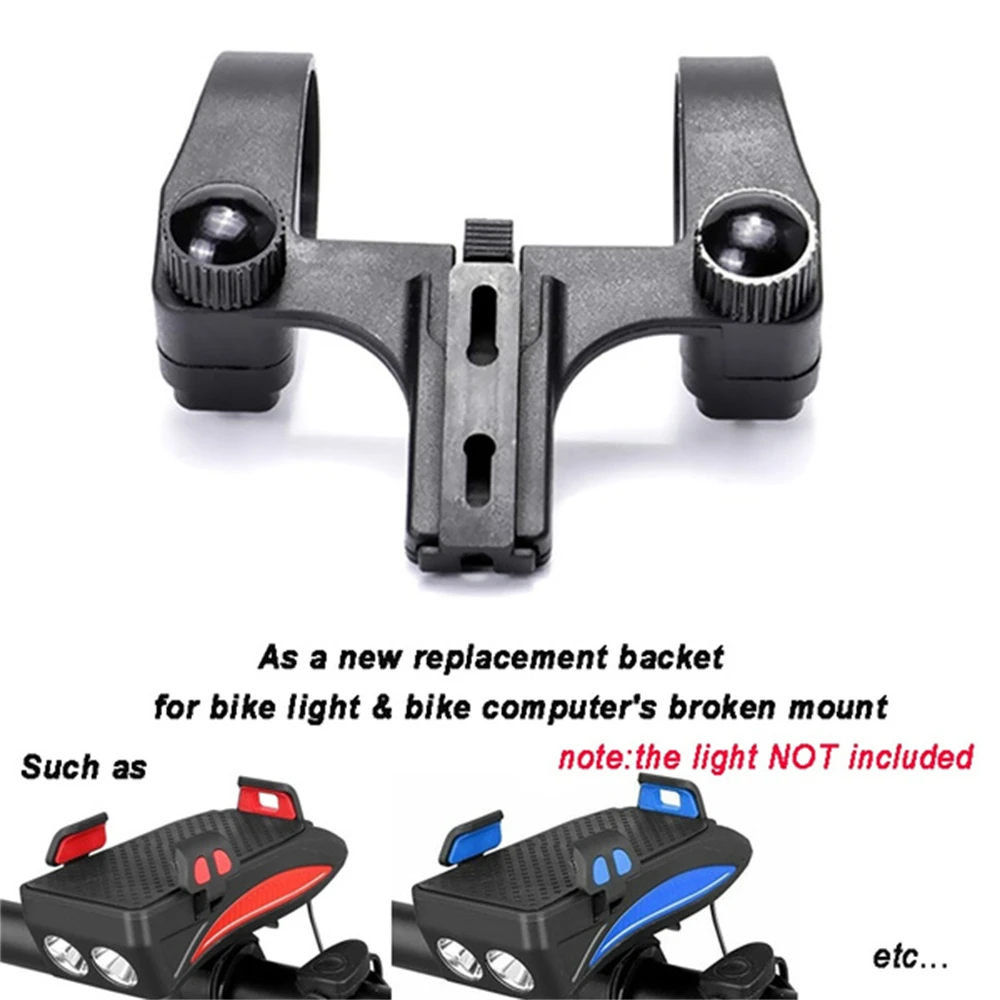 Wytrzymałe Stojaki Rowerowe MTB Dwuotworowe Centralne Stojaki Uchwyt na Lampę Przednią Klips Mocujący Lampę