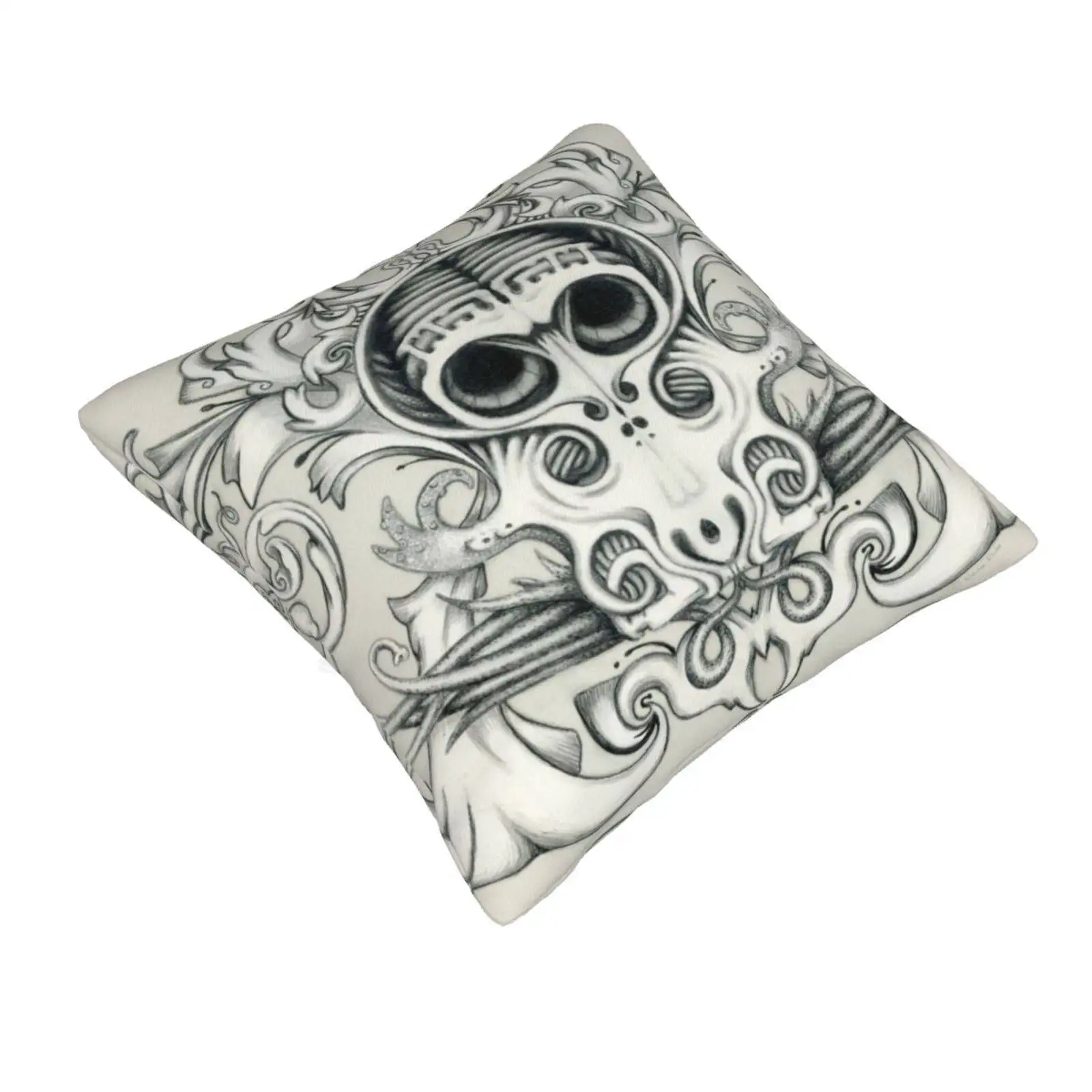 Sugar Squid Fashion Sofa Throw Pillow Cover Pillowcase Cthulhu Pencil Skull Squid