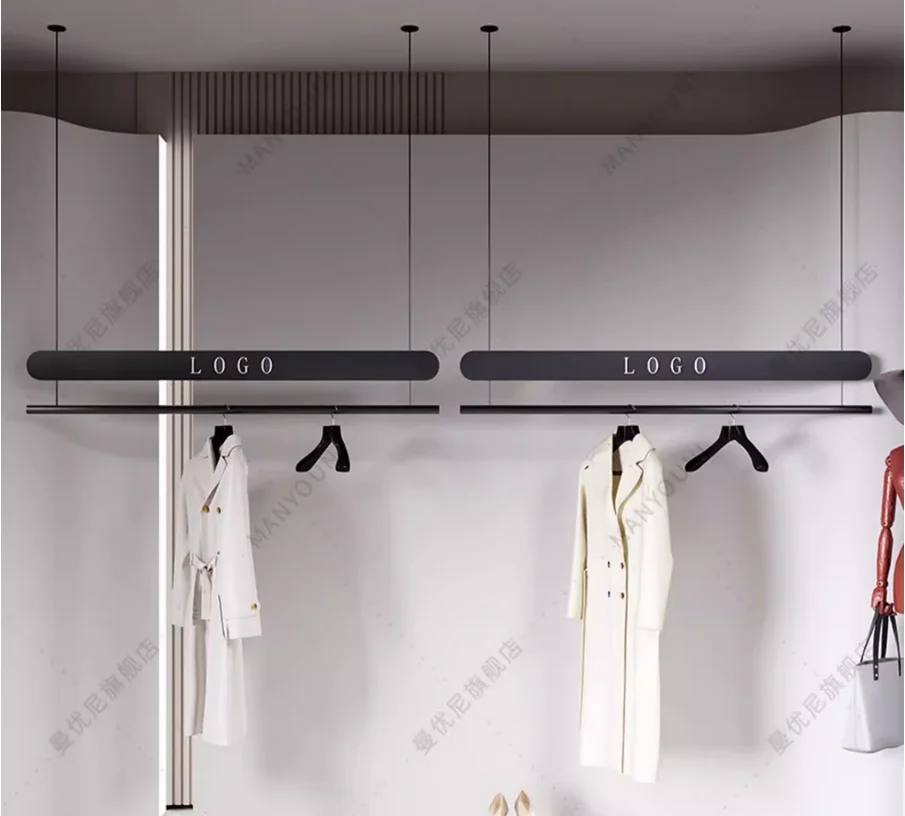 

Специальная витрина магазина одежды, подвесной потолок, подвесная вешалка, подвесная вешалка на стену, подвесная вешалка