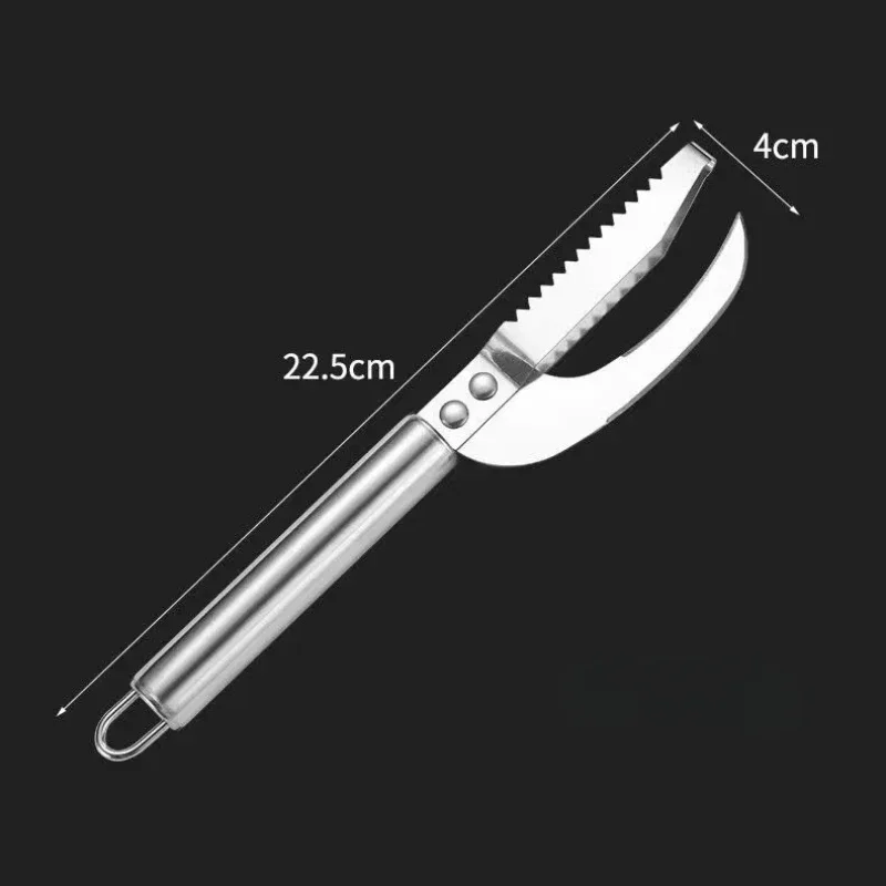 3 in 1 Fish Scale Scraper Fishing Knife Brush Grater Seafood Tool Fast Remove Fish Peeler Scaler Knives Cleaning Peeler Kitchen