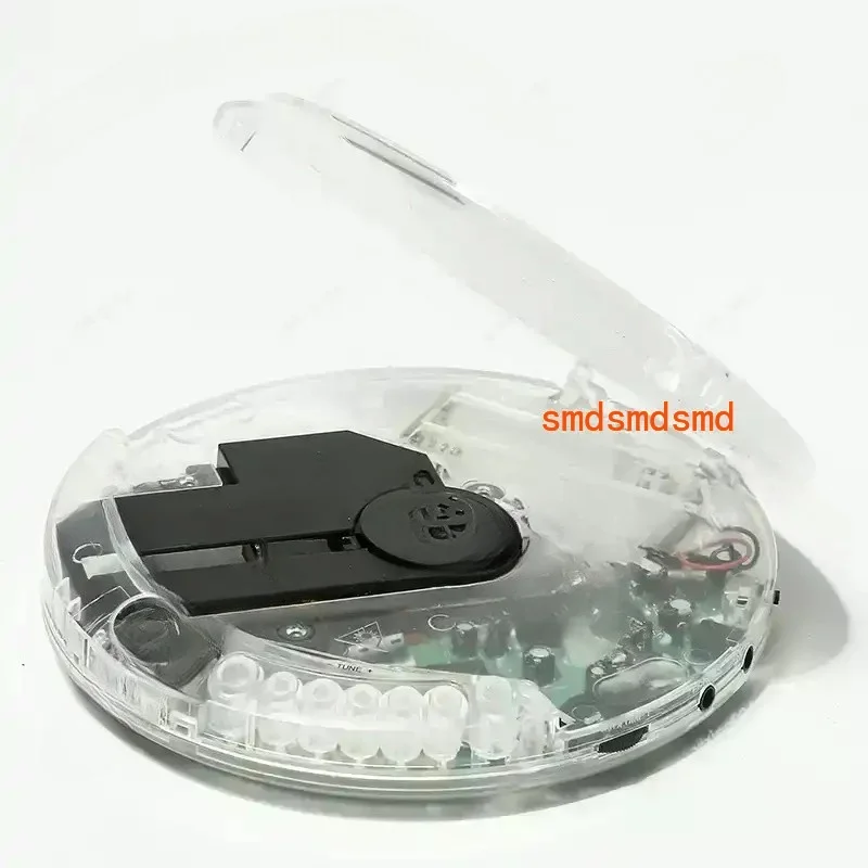 Portable Transparent CD Player Stereo Walkman with Earphones USB Charging Cable