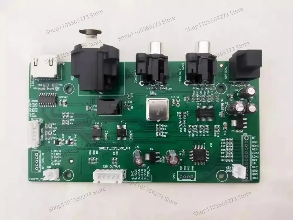 Multi-format Digital Input Module I2S Coaxial Fiber Optic AES Signal Receiving Circuit Board