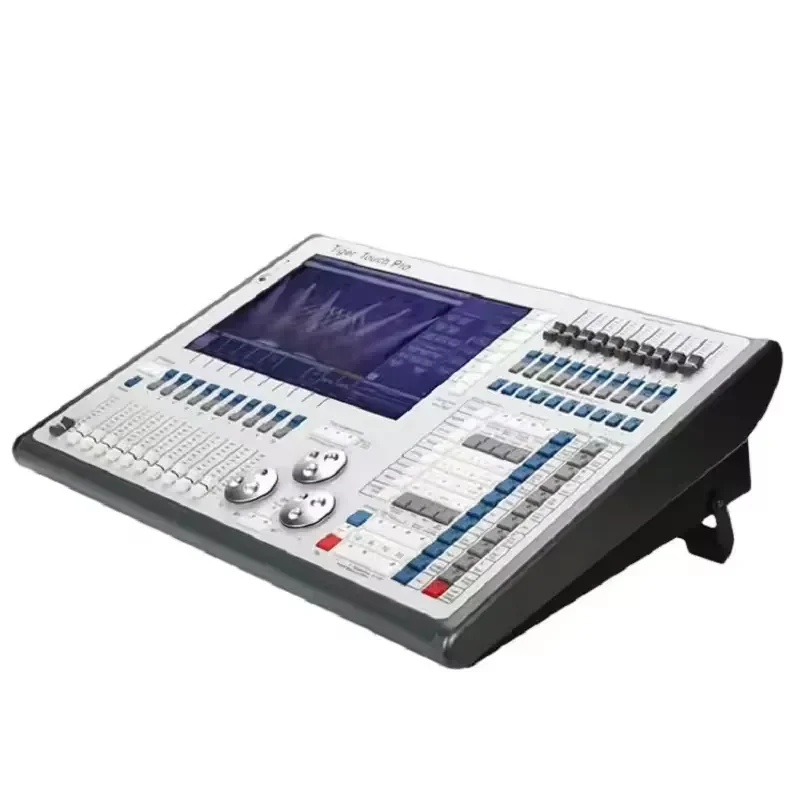 DMX512 Stage Light Controller Console with Touch Screen and Fader for LED Par Moving Head Lights and Spark Machines