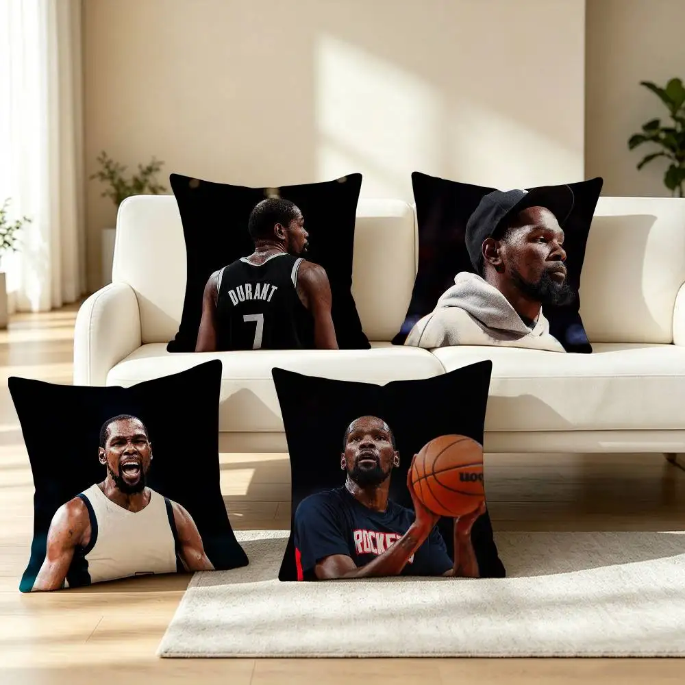K-KD-Kevin Durant B-Basketball Athlete Pillow Case Square Double-Sided Sofa Cushion Cover Bedroom Bedside Pillow